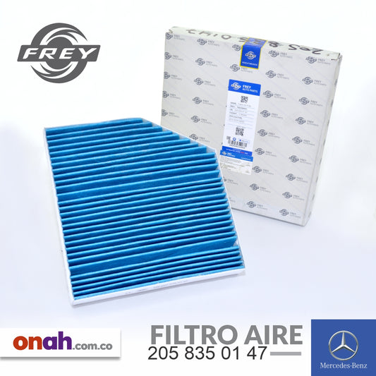Frey - Filtro Aire Cabina Carbón Activado - 205 835 01 47 - MERCEDES-BENZ