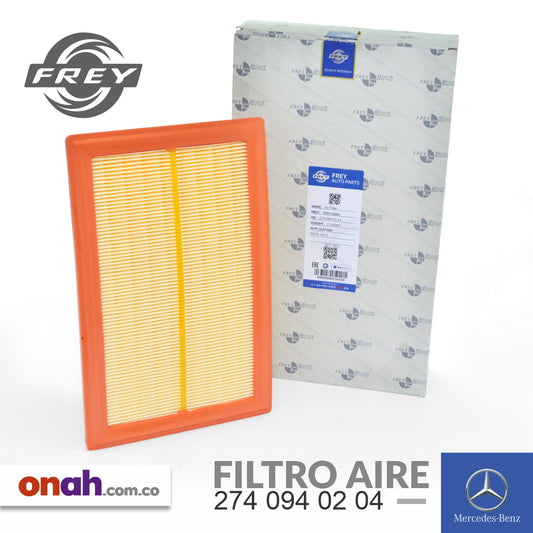 Frey - Filtro Aire Motor - 274 094 02 04 - MERCEDES-BENZ