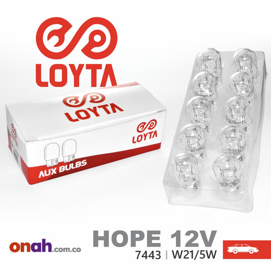 Bombillos LOYTA HOPE T20 Doble Filamento 12V 7443 W21/5W
