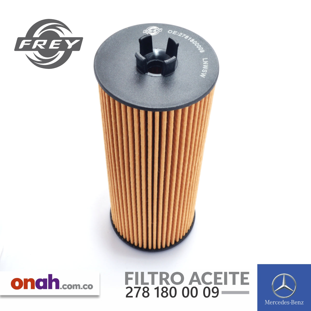 Frey - Filtro Aceite - 278 180 00 09 - MERCEDES-BENZ