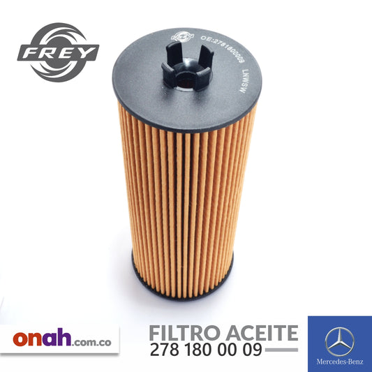Frey - Filtro Aceite - 278 180 00 09 - MERCEDES-BENZ