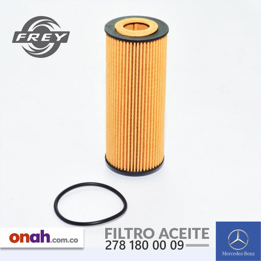 Frey - Filtro Aceite - 278 180 00 09 - MERCEDES-BENZ
