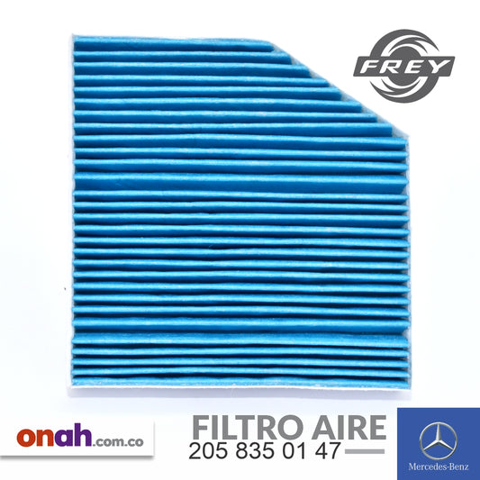 Frey - Filtro Aire Cabina Carbón Activado - 205 835 01 47 - MERCEDES-BENZ