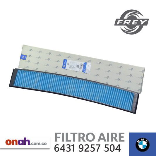 Frey - Filtro Aire Cabina - 6431 9257 504 - BMW