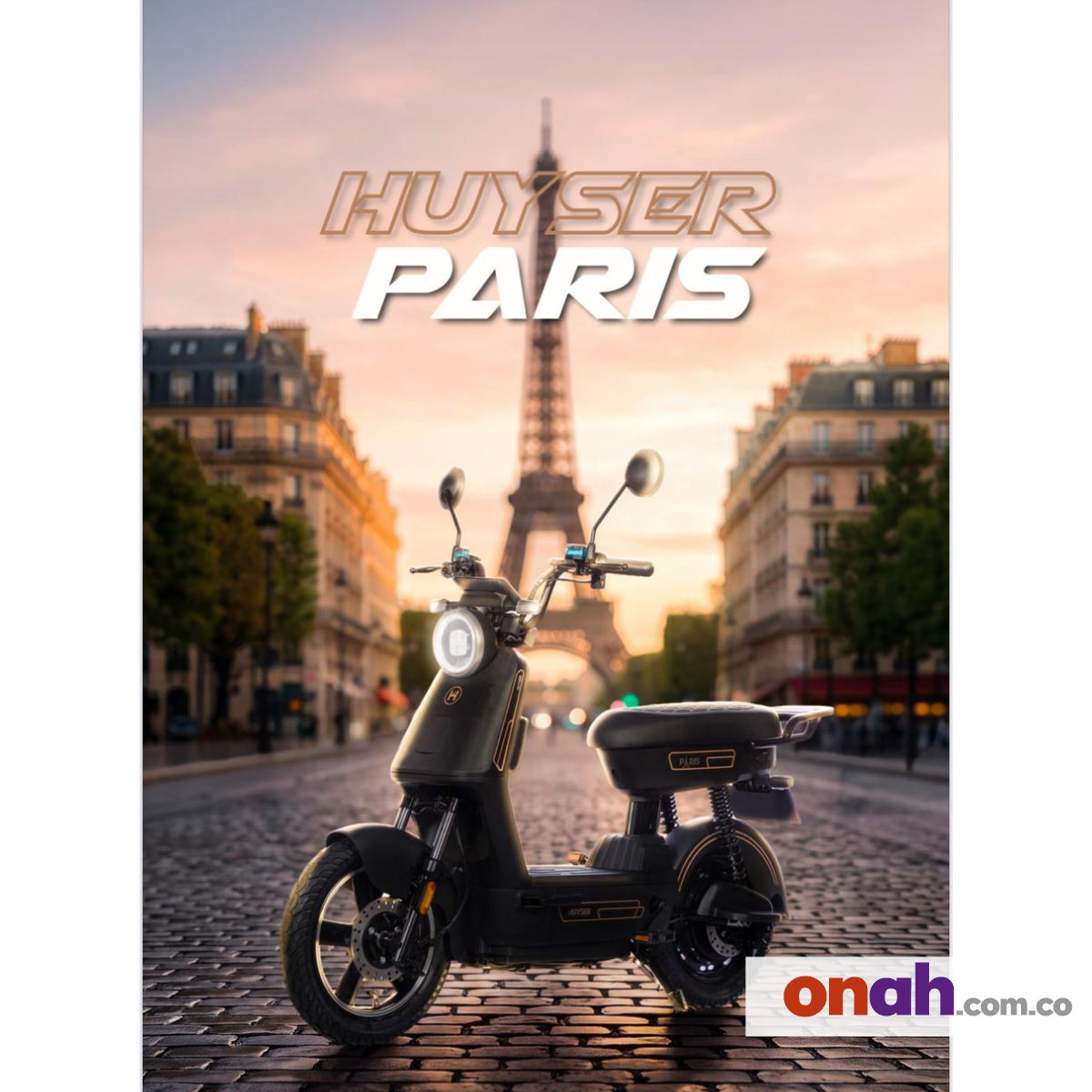 Bicicleta Eléctrica Huyser Paris - Batería Extraíble