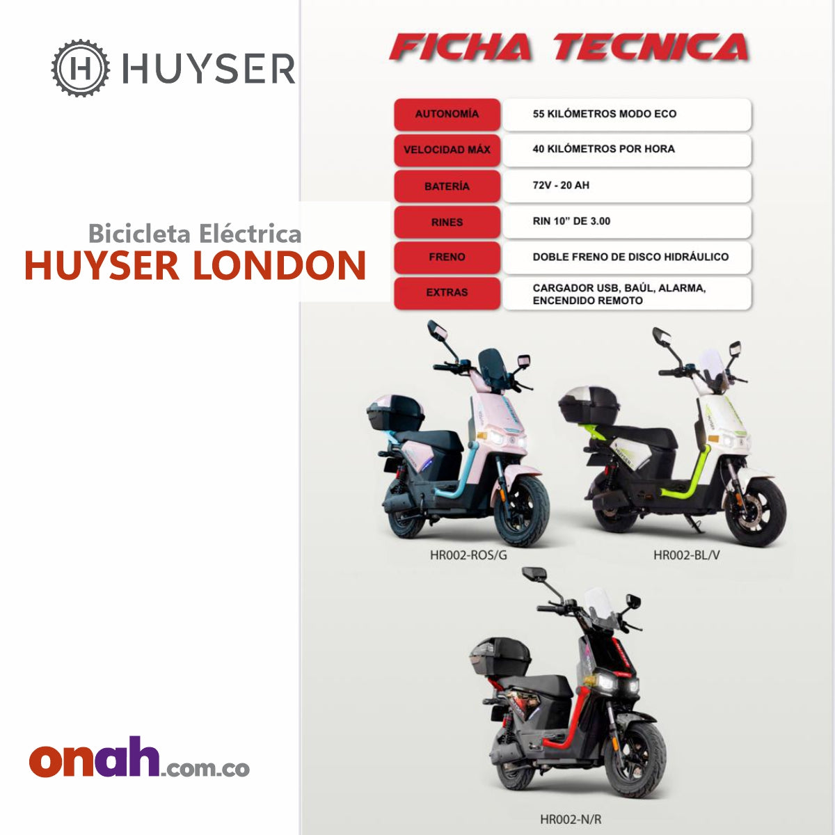 Bicicleta Eléctrica Huyser London