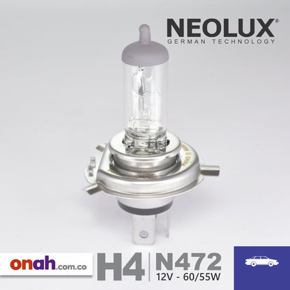Bombillos Neolux H4 N472 P43t 12V 60/55W ECE R37
