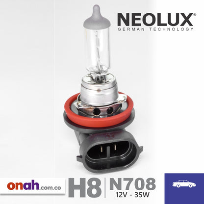 Bombillos Neolux Halógenos H8 N708 PGJ19-1 12V 35W