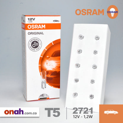 Bombillos Osram Halogeno W2X4.6d 2721 12V 1.2W