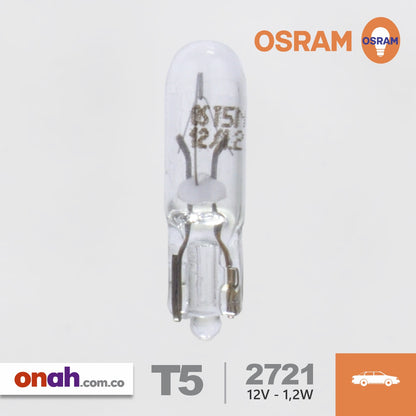 Bombillos Osram Halogeno W2X4.6d 2721 12V 1.2W
