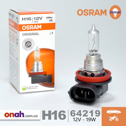 Bombillos Osram Halogeno H16 PGJ19-3 64219L+ 19W 12V