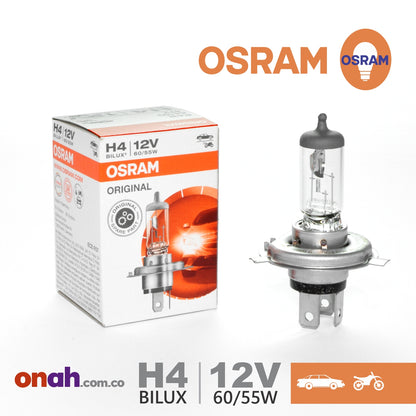 Bombillos Osram Halogeno H4 P43 12V 60/55W STANDAR