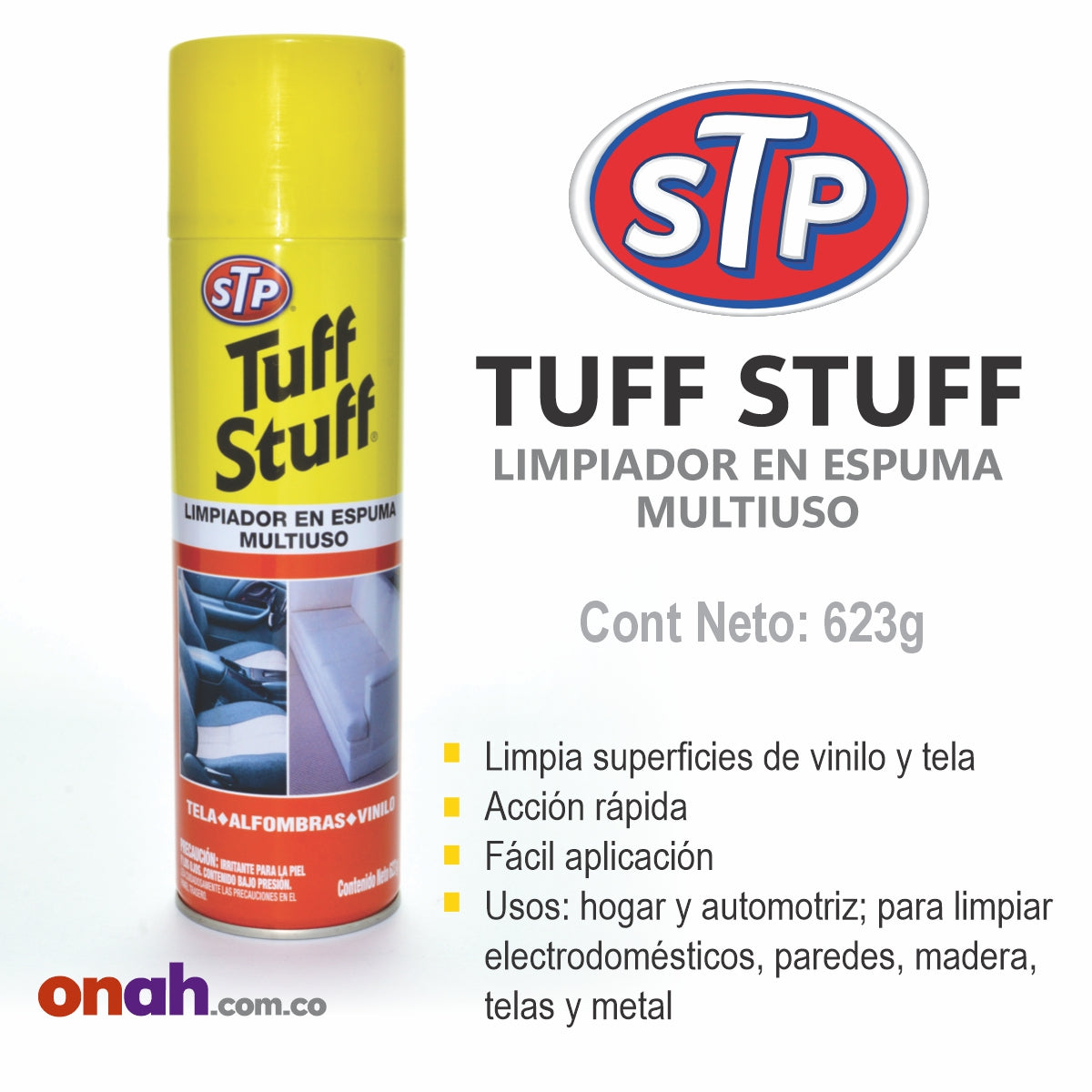 STP - TUFF STUFF - ESPUMA LIMPIADORA MULTI USOS - 623gr