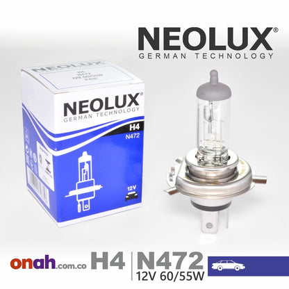 Bombillos Neolux H4 12V 60/55 P43t