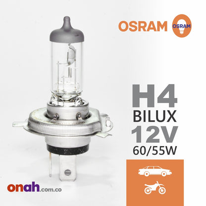 Bombillos Osram Halogeno H4 P43 12V 60/55W STANDAR