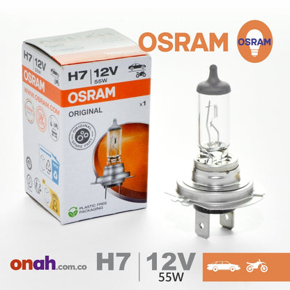 Bombillos Osram Halogeno H7 12V 55W 64210 STANDAR